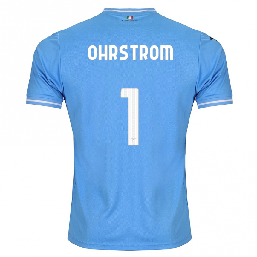 Kids Football Stephanie Ohrstrom #1 Blue Home Jersey 2023/24 T-Shirt Canada