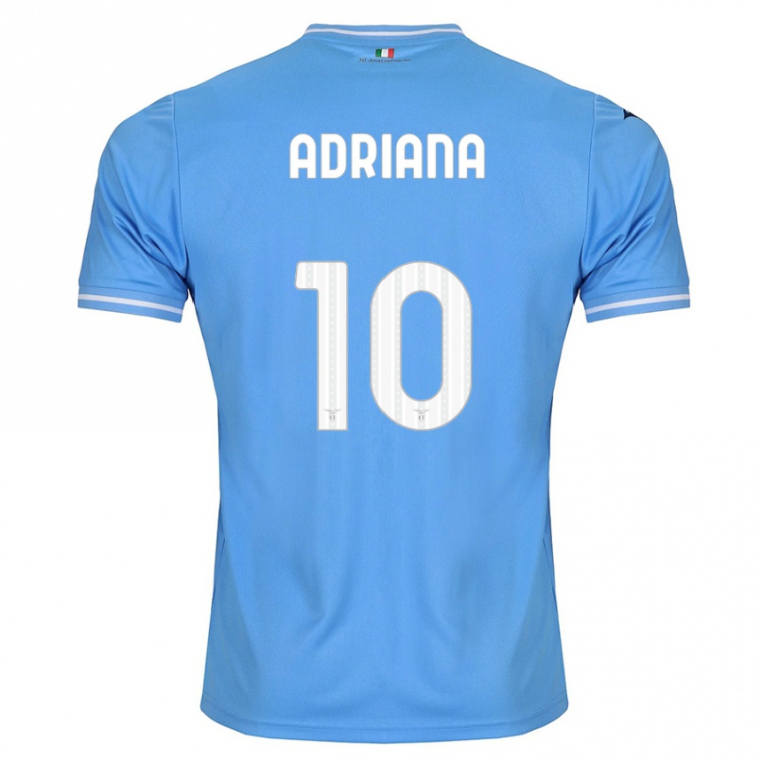 Kids Football Adriana Martín Santamaría #10 Blue Home Jersey 2023/24 T-Shirt Canada