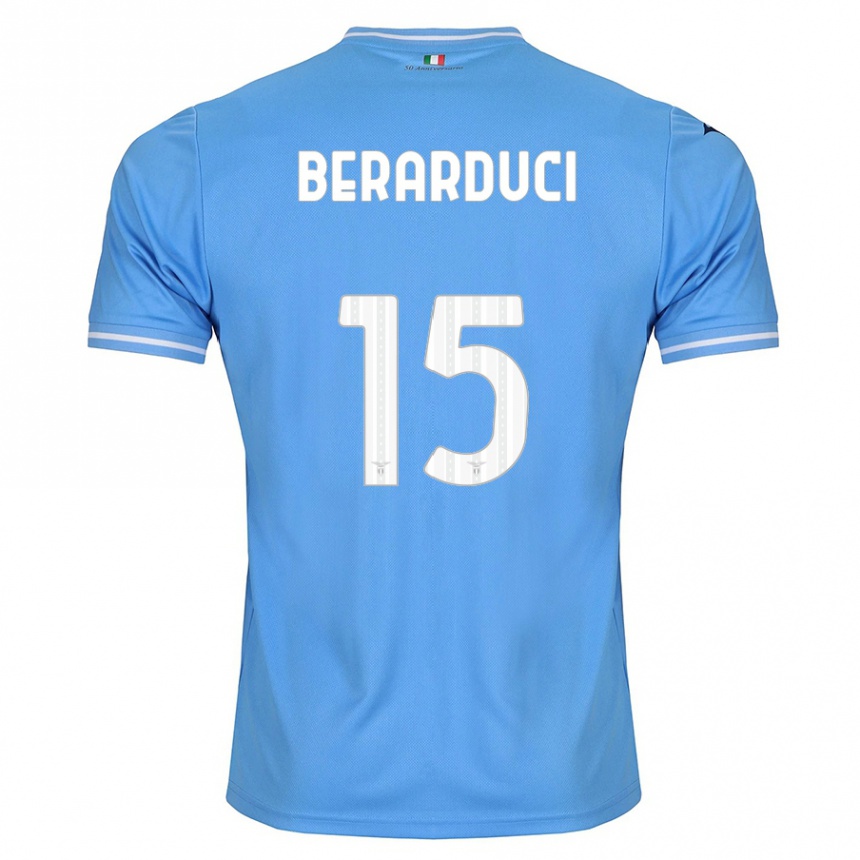 Enfant Football Maillot Martina Berarduci #15 Bleu Tenues Domicile 2023/24 Canada