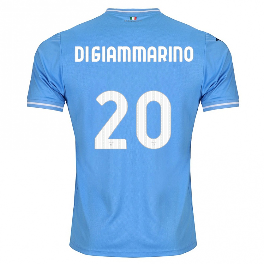 Kids Football Virginia Di Giammarino #20 Blue Home Jersey 2023/24 T-Shirt Canada