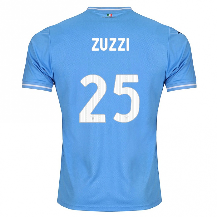 Enfant Football Maillot Giorgia Zuzzi #25 Bleu Tenues Domicile 2023/24 Canada