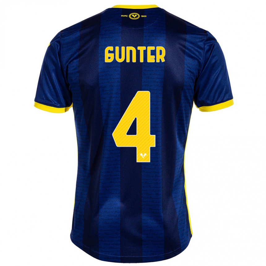 Enfant Football Maillot Koray Günter #4 Marin Tenues Domicile 2023/24 Canada