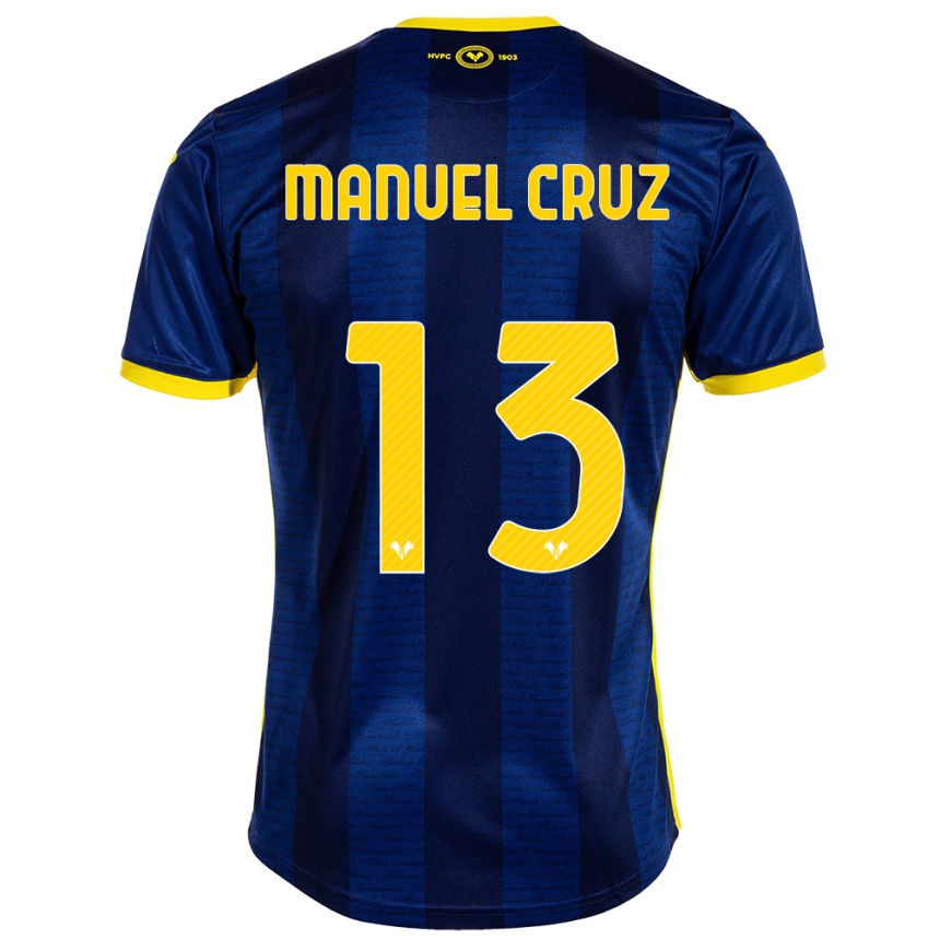 Enfant Football Maillot Juan Manuel Cruz #13 Marin Tenues Domicile 2023/24 Canada