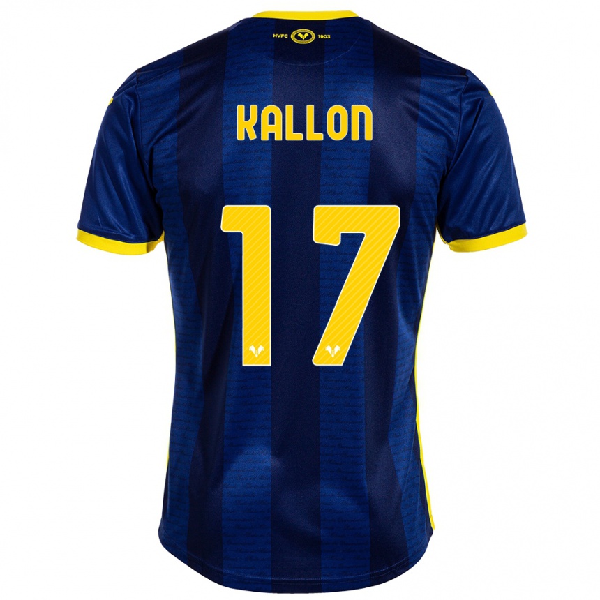 Enfant Football Maillot Yayah Kallon #17 Marin Tenues Domicile 2023/24 Canada