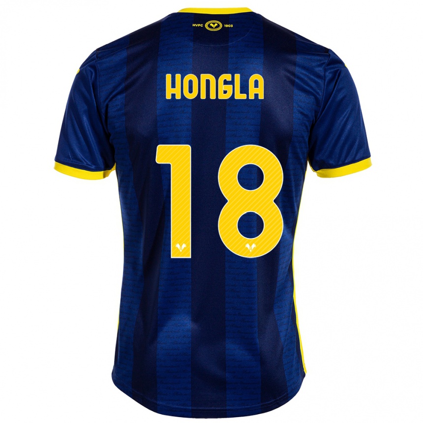 Enfant Football Maillot Martin Hongla #18 Marin Tenues Domicile 2023/24 Canada