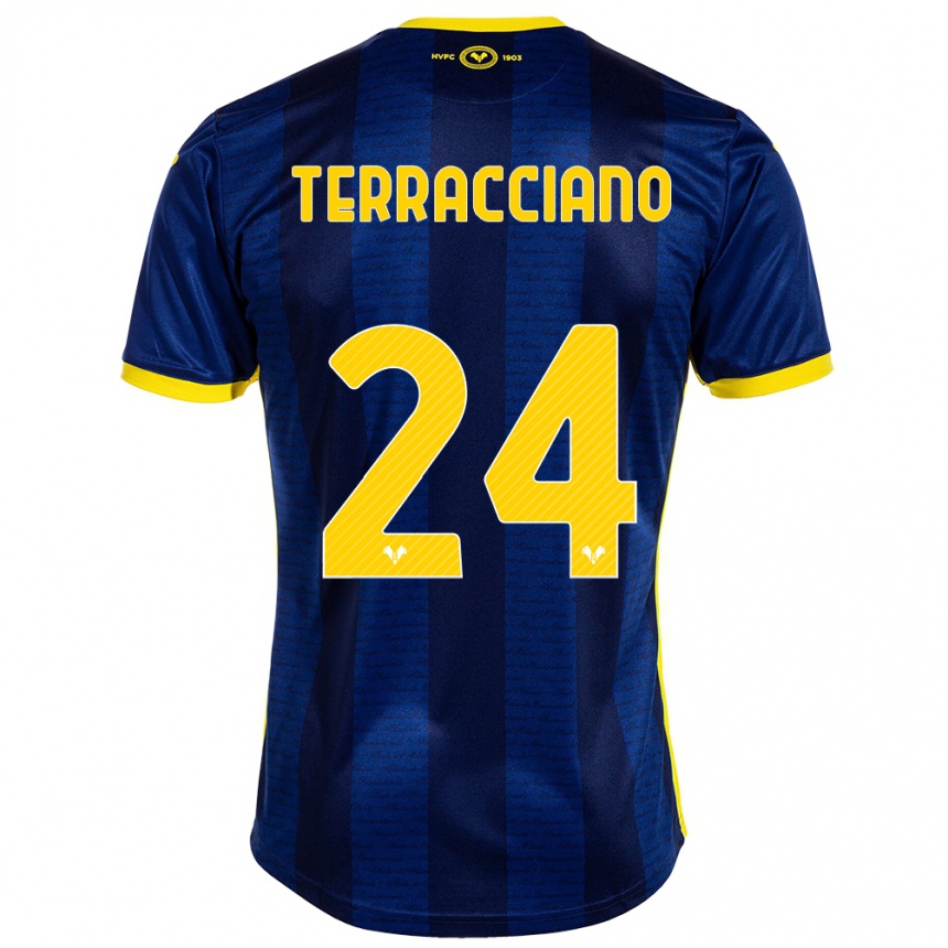 Enfant Football Maillot Filippo Terracciano #24 Marin Tenues Domicile 2023/24 Canada