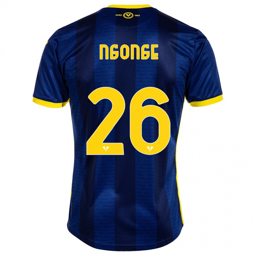 Kids Football Cyril Ngonge #26 Navy Home Jersey 2023/24 T-Shirt Canada