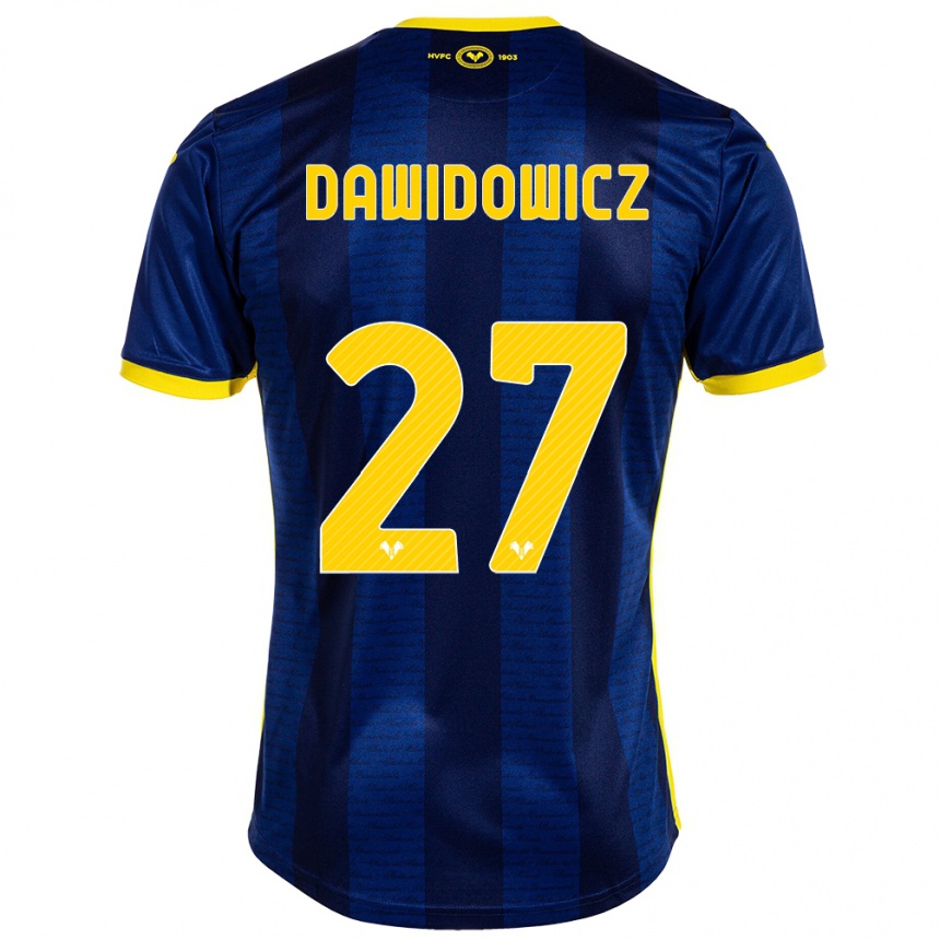 Enfant Football Maillot Pawel Dawidowicz #27 Marin Tenues Domicile 2023/24 Canada