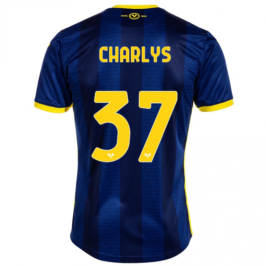 Kids Football Charlys #37 Navy Home Jersey 2023/24 T-Shirt Canada