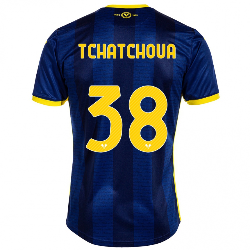 Enfant Football Maillot Jackson Tchatchoua #38 Marin Tenues Domicile 2023/24 Canada