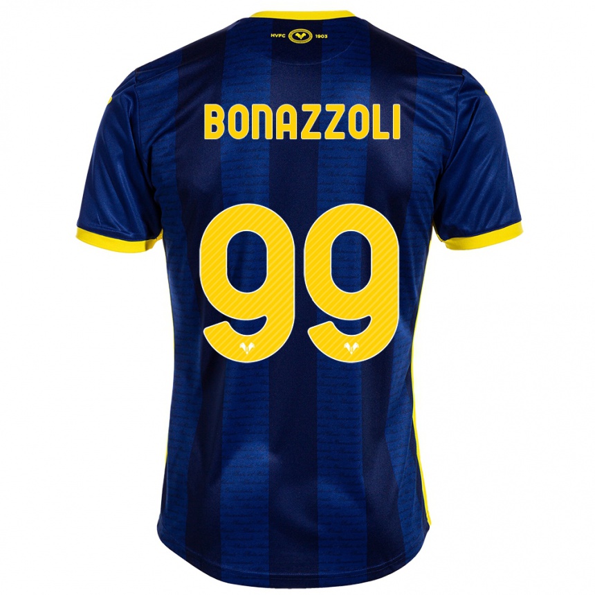 Enfant Football Maillot Federico Bonazzoli #99 Marin Tenues Domicile 2023/24 Canada