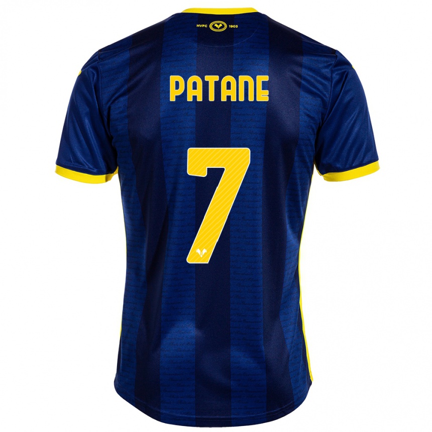 Enfant Football Maillot Nicola Patanè #7 Marin Tenues Domicile 2023/24 Canada