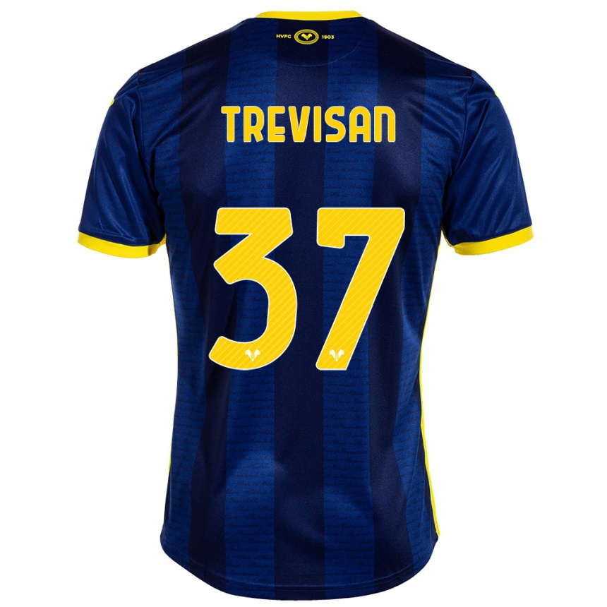 Enfant Football Maillot Michael Trevisan #37 Marin Tenues Domicile 2023/24 Canada