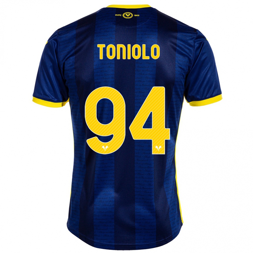 Kids Football Giacomo Toniolo #94 Navy Home Jersey 2023/24 T-Shirt Canada