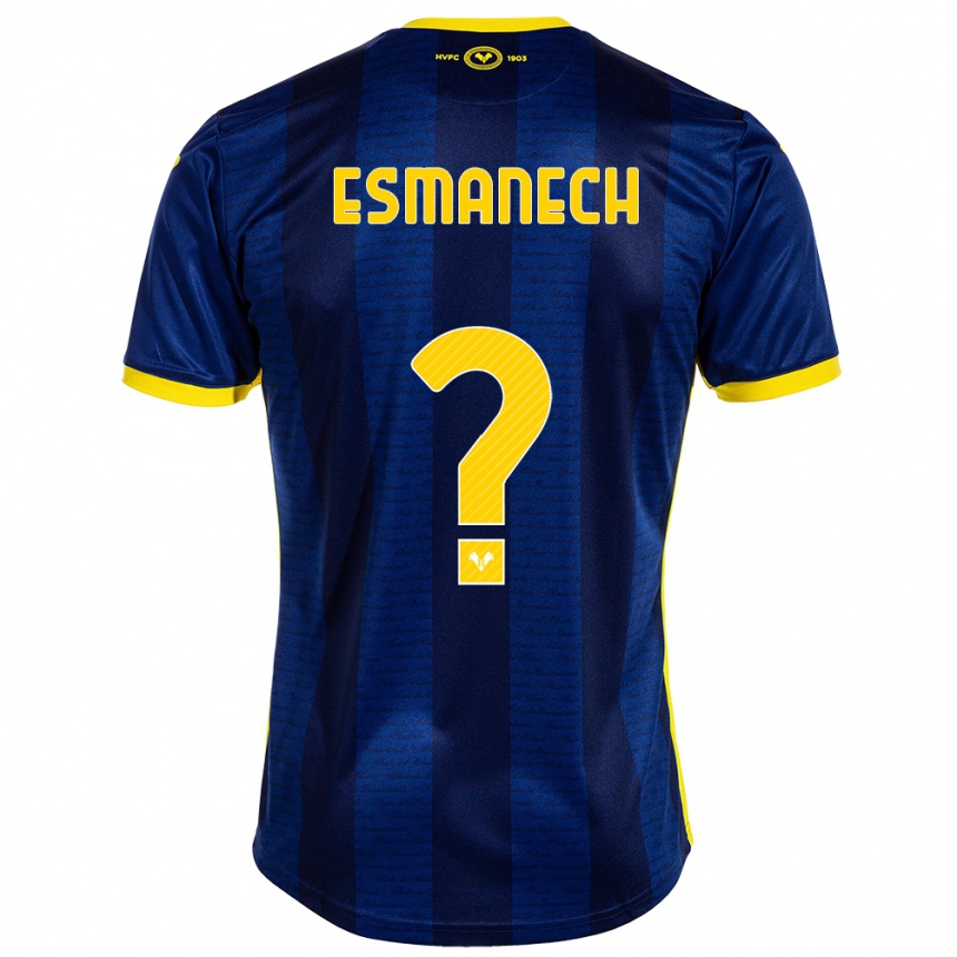 Enfant Football Maillot Inigo Esmanech #0 Marin Tenues Domicile 2023/24 Canada