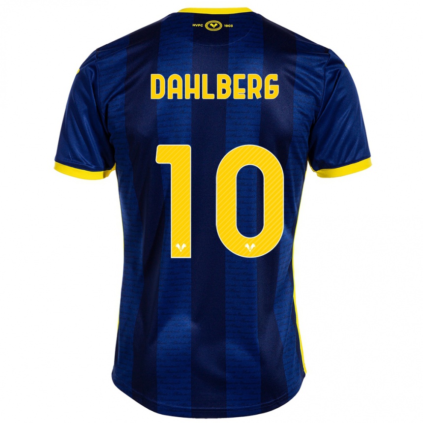 Enfant Football Maillot Jonna Dahlberg #10 Marin Tenues Domicile 2023/24 Canada