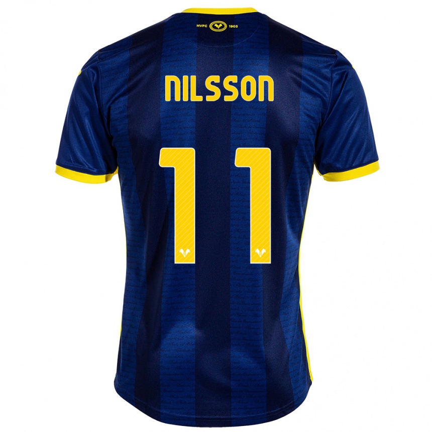 Enfant Football Maillot Sara Nilsson #11 Marin Tenues Domicile 2023/24 Canada