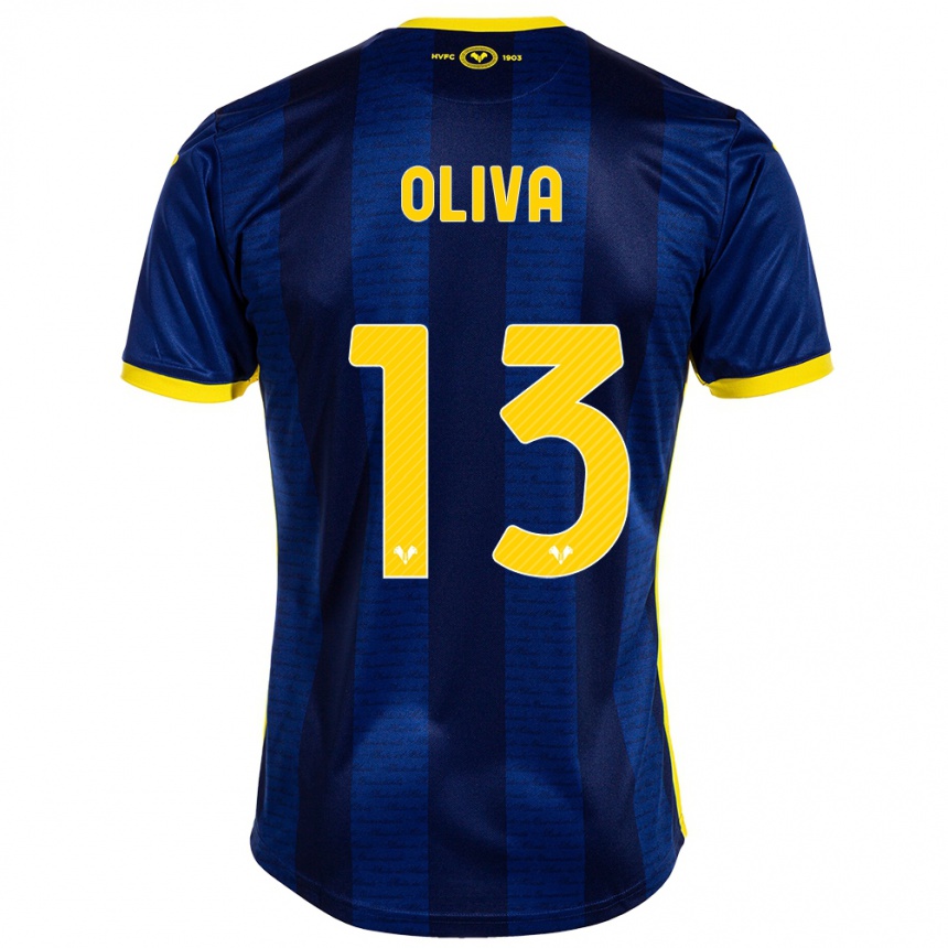 Enfant Football Maillot Eleonora Oliva #13 Marin Tenues Domicile 2023/24 Canada