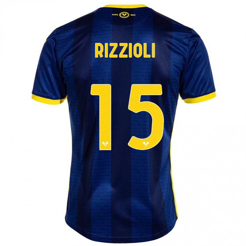 Enfant Football Maillot Gaia Rizzioli #15 Marin Tenues Domicile 2023/24 Canada