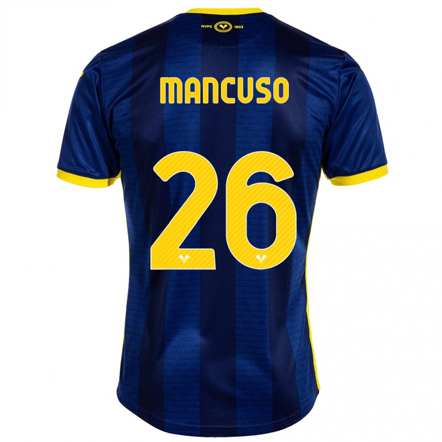 Enfant Football Maillot Giulia Mancuso #26 Marin Tenues Domicile 2023/24 Canada