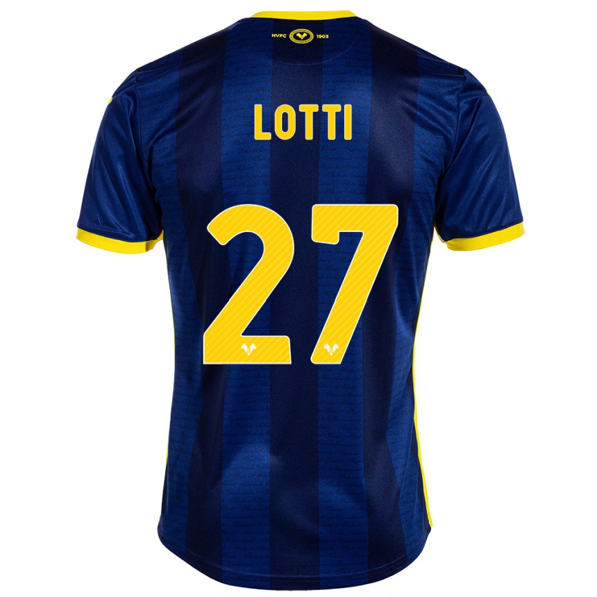 Enfant Football Maillot Irene Lotti #27 Marin Tenues Domicile 2023/24 Canada