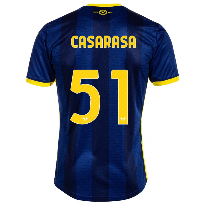 Enfant Football Maillot Asia Casarasa #51 Marin Tenues Domicile 2023/24 Canada