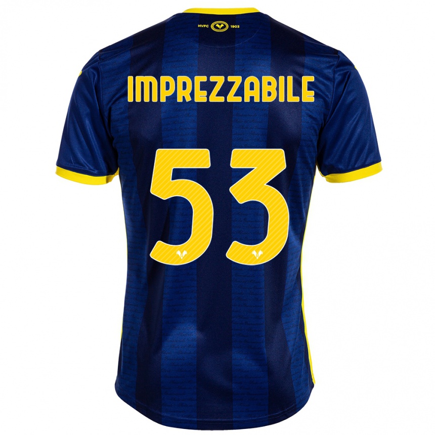 Kids Football Francesca Imprezzabile #53 Navy Home Jersey 2023/24 T-Shirt Canada