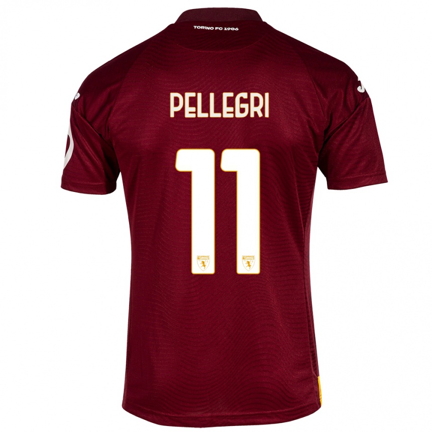 Kids Football Pietro Pellegri #11 Dark Red Home Jersey 2023/24 T-Shirt Canada