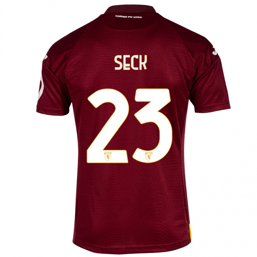 Enfant Football Maillot Demba Seck #23 Rouge Foncé Tenues Domicile 2023/24 Canada