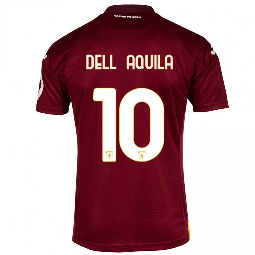 Kids Football Francesco Dell'aquila #10 Dark Red Home Jersey 2023/24 T-Shirt Canada