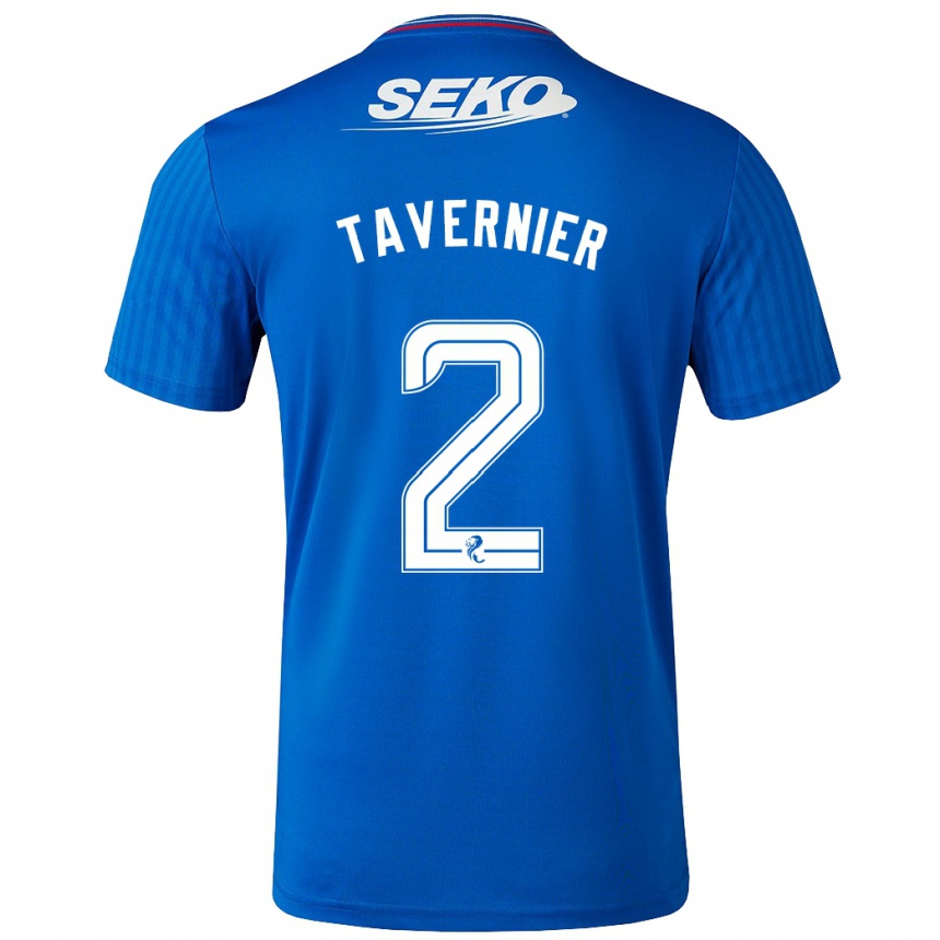 Kids Football James Tavernier #2 Blue Home Jersey 2023/24 T-Shirt Canada