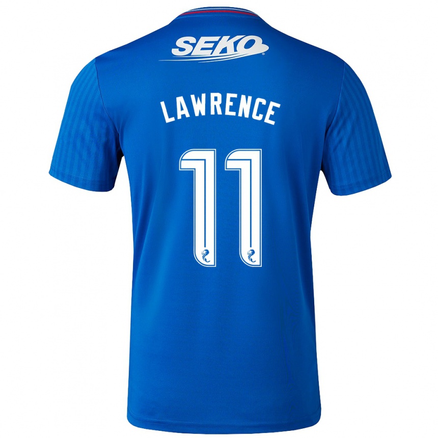 Kids Football Tom Lawrence #11 Blue Home Jersey 2023/24 T-Shirt Canada