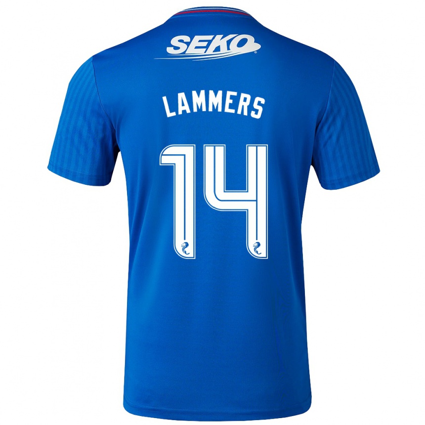 Enfant Football Maillot Sam Lammers #14 Bleu Tenues Domicile 2023/24 Canada