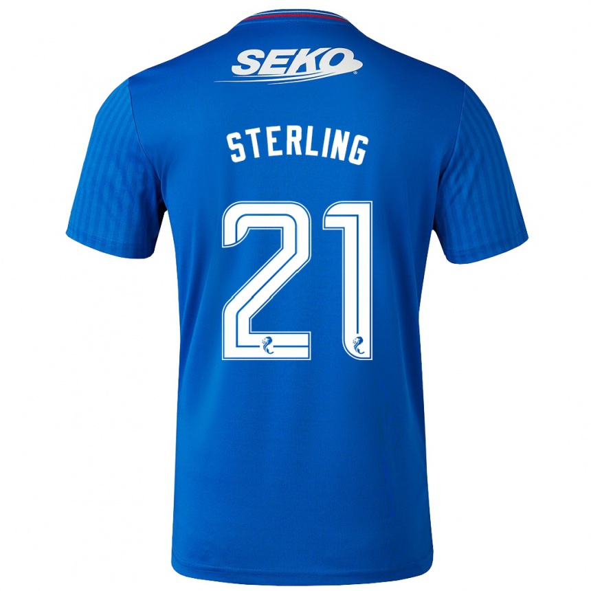 Enfant Football Maillot Dujon Sterling #21 Bleu Tenues Domicile 2023/24 Canada