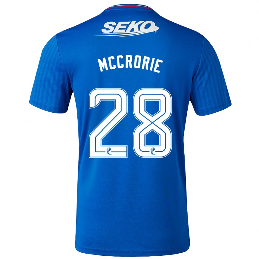 Kids Football Robby Mccrorie #28 Blue Home Jersey 2023/24 T-Shirt Canada