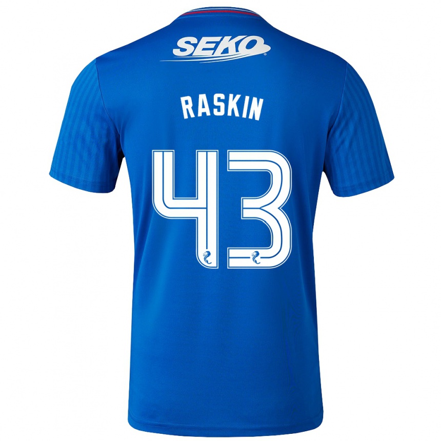 Kids Football Nicolas Raskin #43 Blue Home Jersey 2023/24 T-Shirt Canada