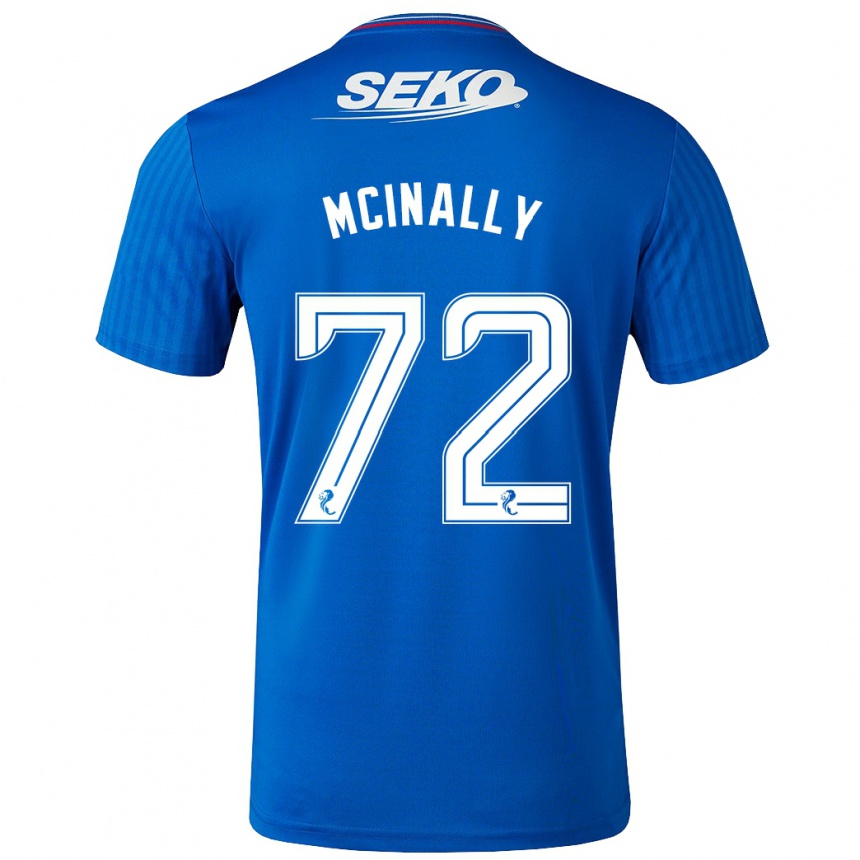 Enfant Football Maillot Darren Mcinally #72 Bleu Tenues Domicile 2023/24 Canada