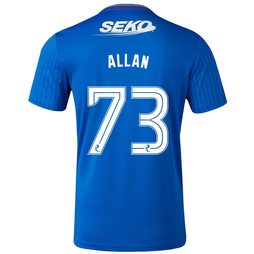 Kids Football Connor Allan #73 Blue Home Jersey 2023/24 T-Shirt Canada