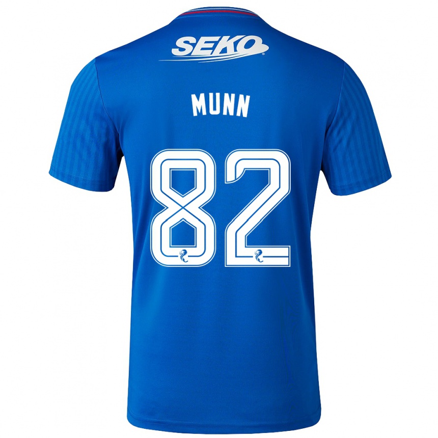 Enfant Football Maillot Mason Munn #82 Bleu Tenues Domicile 2023/24 Canada