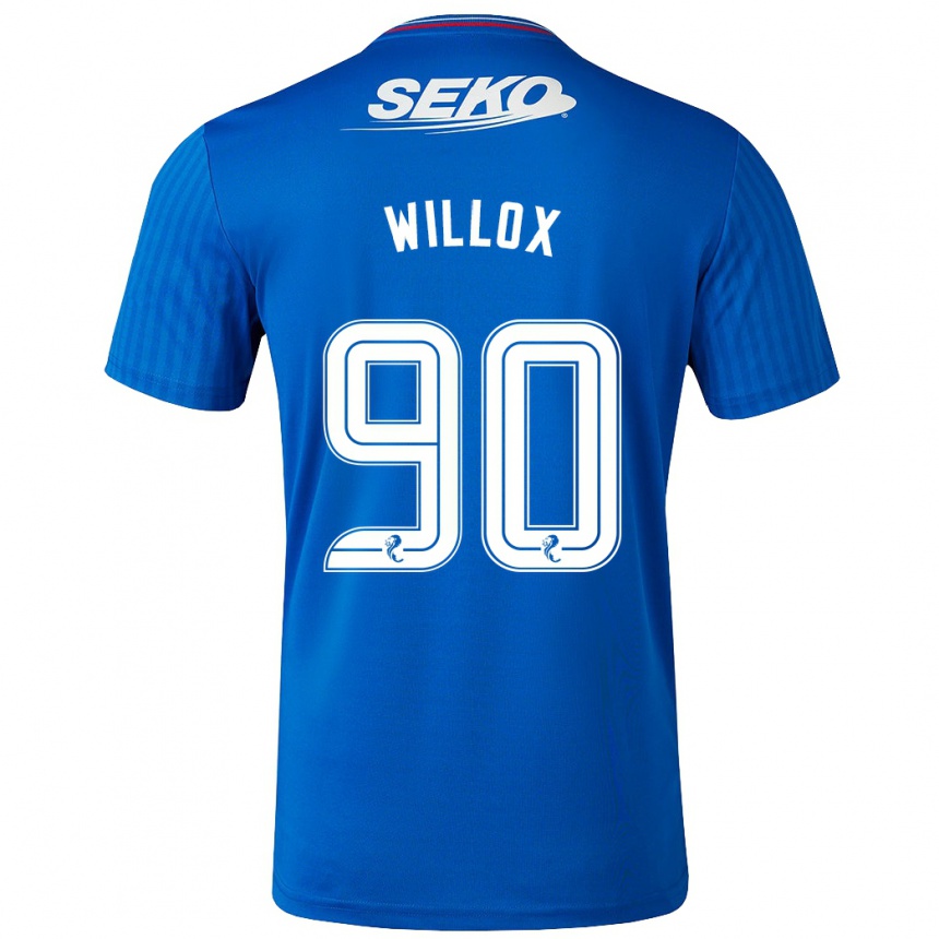 Enfant Football Maillot Kieron Willox #90 Bleu Tenues Domicile 2023/24 Canada