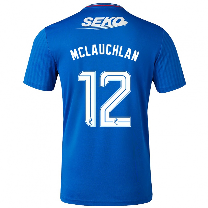 Enfant Football Maillot Rachel Mclauchlan #12 Bleu Tenues Domicile 2023/24 Canada