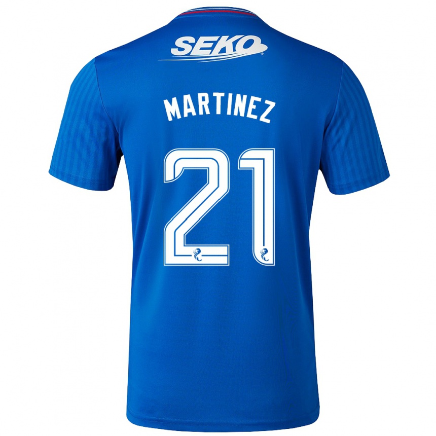 Kids Football Lisa Martinez #21 Blue Home Jersey 2023/24 T-Shirt Canada