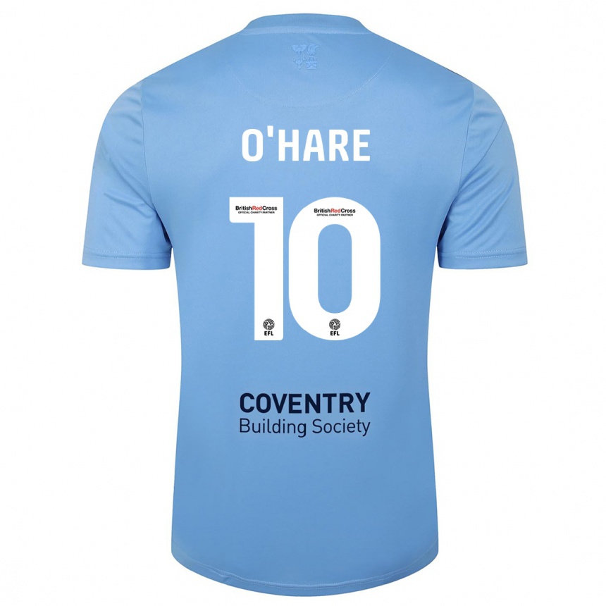 Enfant Football Maillot Callum O'hare #10 Bleu Ciel Tenues Domicile 2023/24 Canada