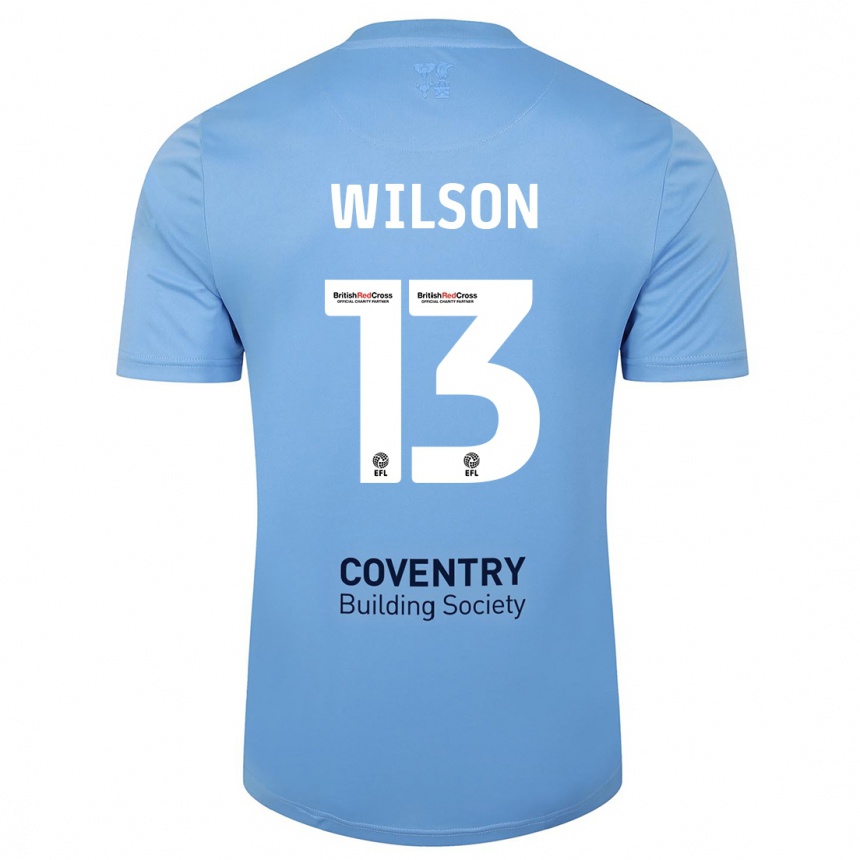 Kids Football Ben Wilson #13 Sky Blue Home Jersey 2023/24 T-Shirt Canada