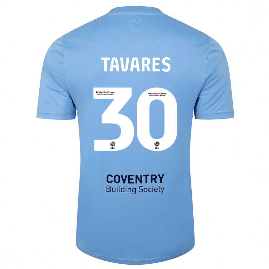 Enfant Football Maillot Fábio Tavares #30 Bleu Ciel Tenues Domicile 2023/24 Canada