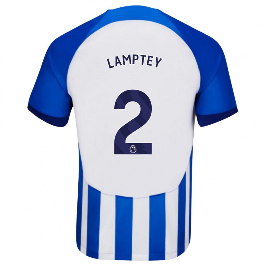 Enfant Football Maillot Tariq Lamptey #2 Bleu Tenues Domicile 2023/24 Canada