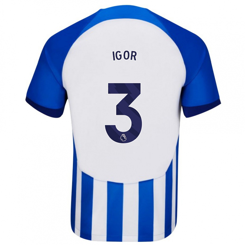 Enfant Football Maillot Igor #3 Bleu Tenues Domicile 2023/24 Canada