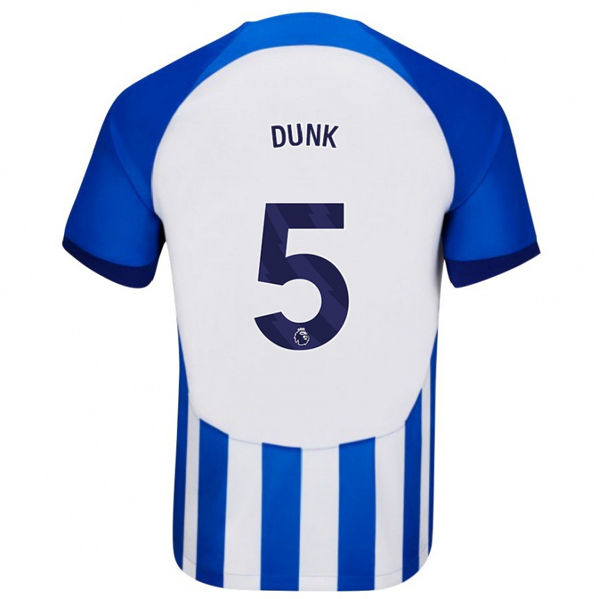 Enfant Football Maillot Lewis Dunk #5 Bleu Tenues Domicile 2023/24 Canada