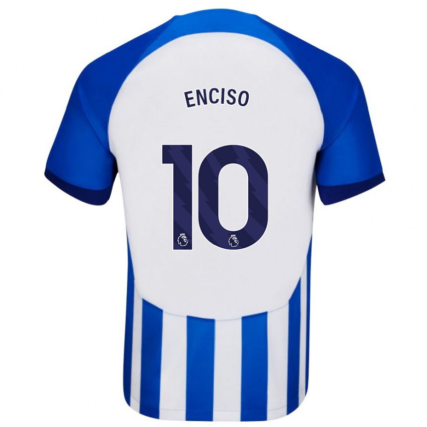 Kids Football Julio Enciso #10 Blue Home Jersey 2023/24 T-Shirt Canada