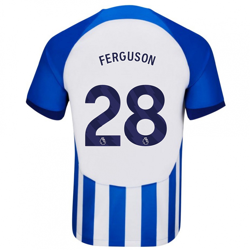 Enfant Football Maillot Evan Ferguson #28 Bleu Tenues Domicile 2023/24 Canada